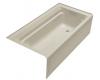 Kohler Archer K-1125-RA-G9 Sandbar 6' Bath with Comfort Depth Design, Integral Apron and Right-Hand Drain