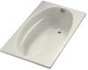 Kohler ProFlex K-1142-R-96 Biscuit 6036 Bath with Flange and Right-Hand Drain