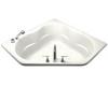 Kohler ProFlex K-1145-F-0 White 6060 Corner Bath with Flange