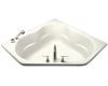 Kohler ProFlex K-1145-F-96 Biscuit 6060 Corner Bath with Flange