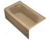 Kohler Bancroft K-1150-LA-33 Mexican Sand Bancroft 5' Bath with Integral Apron and Left-Hand Drain