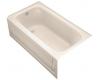 Kohler Bancroft K-1150-LA-55 Innocent Blush Bancroft 5' Bath with Integral Apron and Left-Hand Drain