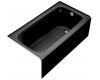 Kohler Bancroft K-1150-RA-7 Black Black Bancroft 5' Bath with Integral Apron and Right-Hand Drain