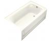 Kohler Bancroft K-1150-RA-96 Biscuit Bancroft 5' Bath with Integral Apron and Right-Hand Drain