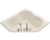Kohler ProFlex K-1155-F-47 Almond 5454 Corner Bath with Flange