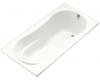 Kohler ProFlex K-1159-R-0 White 7236 Bath with Flange and Right-Hand Drain