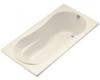 Kohler ProFlex K-1159-R-47 Almond 7236 Bath with Flange and Right-Hand Drain