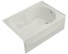 Kohler Synchrony K-1193-RA-95 Ice Grey 5' Bath with Integral Apron and Right-Hand Drain