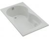 Kohler Synchrony K-1195-L-0 White 6' Bath with Left-Hand Drain and Tiling Flange