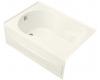 Kohler Synchrony K-1195-LA-96 Biscuit 6' Bath with Integral Apron and Left-Hand Drain