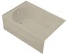Kohler Synchrony K-1195-LA-G9 Sandbar 6' Bath with Integral Apron and Left-Hand Drain