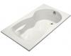 Kohler Synchrony K-1195-R-0 White 6' Bath with Right-Hand Drain and Tiling Flange