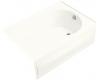 Kohler Synchrony K-1195-RA-0 White 6' Bath with Integral Apron and Right-Hand Drain