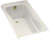 Kohler Hourglass K-1219-L-96 Biscuit 32 Bath with Integral Tile Flange and Left-Hand Drain