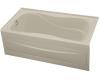 Kohler Hourglass K-1219-LA-G9 Sandbar 32 Bath with Integral Apron, Tile Flange and Left-Hand Drain