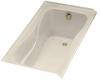 Kohler Hourglass K-1219-R-47 Almond 32 Bath with Integral Tile Flange and Right-Hand Drain