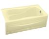 Kohler Hourglass K-1219-RA-Y2 Sunlight 32 Bath with Integral Apron, Tile Flange and Right-Hand Drain