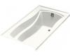 Kohler Mariposa K-1229-R-47 Almond Mariposa 5.5' Bath with Integral Tile Flange and Right-Hand Drain