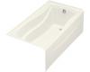 Kohler Mariposa K-1229-RA-96 Biscuit Mariposa 5.5' Bath with Integral Apron and Right-Hand Drain
