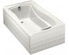 Kohler Mariposa K-1242-L-0 White Mariposa 5' Bath with Integral Tile Flange and Left-Hand Drain