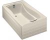 Kohler Mariposa K-1242-L-47 Almond Mariposa 5' Bath with Integral Tile Flange and Left-Hand Drain