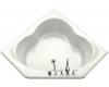 Kohler Sojourn K-1245-F-0 White 5' Bath with Integral Tile Flange