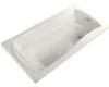 Kohler Mariposa K-1259-R-0 White Mariposa 6' Bath with Integral Tile Flange and Right-Hand Drain