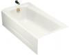 Kohler Mendota K-505-0 White 5' Bath with Left-Hand Drain