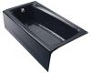 Kohler Mendota K-505-52 Navy 5' Bath with Left-Hand Drain