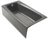Kohler Mendota K-505-58 Thunder Grey 5' Bath with Left-Hand Drain