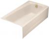 Kohler Mendota K-506-55 Innocent Blush 5' Bath with Right-Hand Drain
