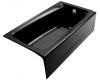 Kohler Mendota K-506-7 Black Black 5' Bath with Right-Hand Drain