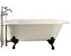 Kohler Iron Works Historic K-710-A-47 Almond Bath with Almond Exterior