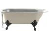 Kohler Iron Works Historic K-710-A-FT Basalt Bath with Almond Exterior