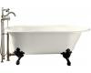 Kohler Iron Works Historic K-710-B-96 Biscuit Bath with Biscuit Exterior