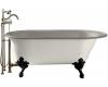 Kohler Iron Works Historic K-710-B-K4 Cashmere Bath with Biscuit Exterior