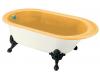 Kohler Iron Works Historic K-710-B-KE Vapour Orange Bath with Biscuit Exterior