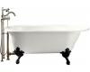 Kohler Iron Works Historic K-710-W-0 White Bath with White Exterior