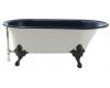 Kohler Iron Works Historic K-710-W-52 Navy Bath with White Exterior