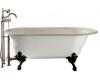 Kohler Iron Works Historic K-710-W-55 Innocent Blush Bath with White Exterior