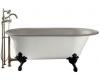 Kohler Iron Works Historic K-710-W-K4 Cashmere Bath with White Exterior