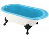 Kohler Iron Works Historic K-710-W-KC Vapour Blue Bath with White Exterior