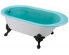 Kohler Iron Works Historic K-710-W-KG Vapour Green Bath with White Exterior