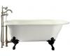 Kohler Iron Works Historic K-710-W-NG Tea Green Bath with White Exterior