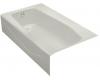 Kohler Villager K-713-95 Ice Grey Bath with Extra 4" Ledge and Left-Hand Drain