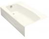 Kohler Villager K-713-96 Biscuit Bath with Extra 4" Ledge and Left-Hand Drain