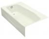 Kohler Villager K-713-NG Tea Green Bath with Extra 4" Ledge and Left-Hand Drain