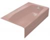 Kohler Villager K-714-45 Wild Rose Bath with Extra 4" Ledge and Right-Hand Drain