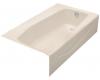 Kohler Villager K-714-55 Innocent Blush Bath with Extra 4" Ledge and Right-Hand Drain