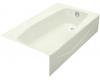 Kohler Villager K-714-NG Tea Green Bath with Extra 4" Ledge and Right-Hand Drain